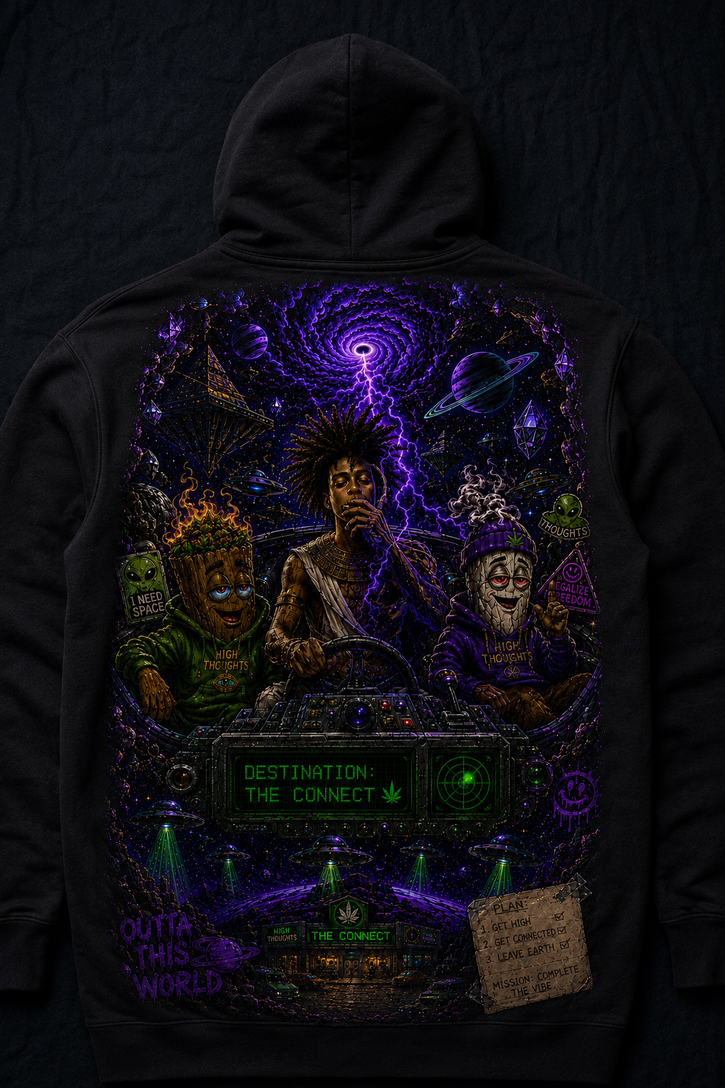 Take Me to Your Dealer All-Over Print T-Shirt / Hoodie — Alien Comedy Streetwear