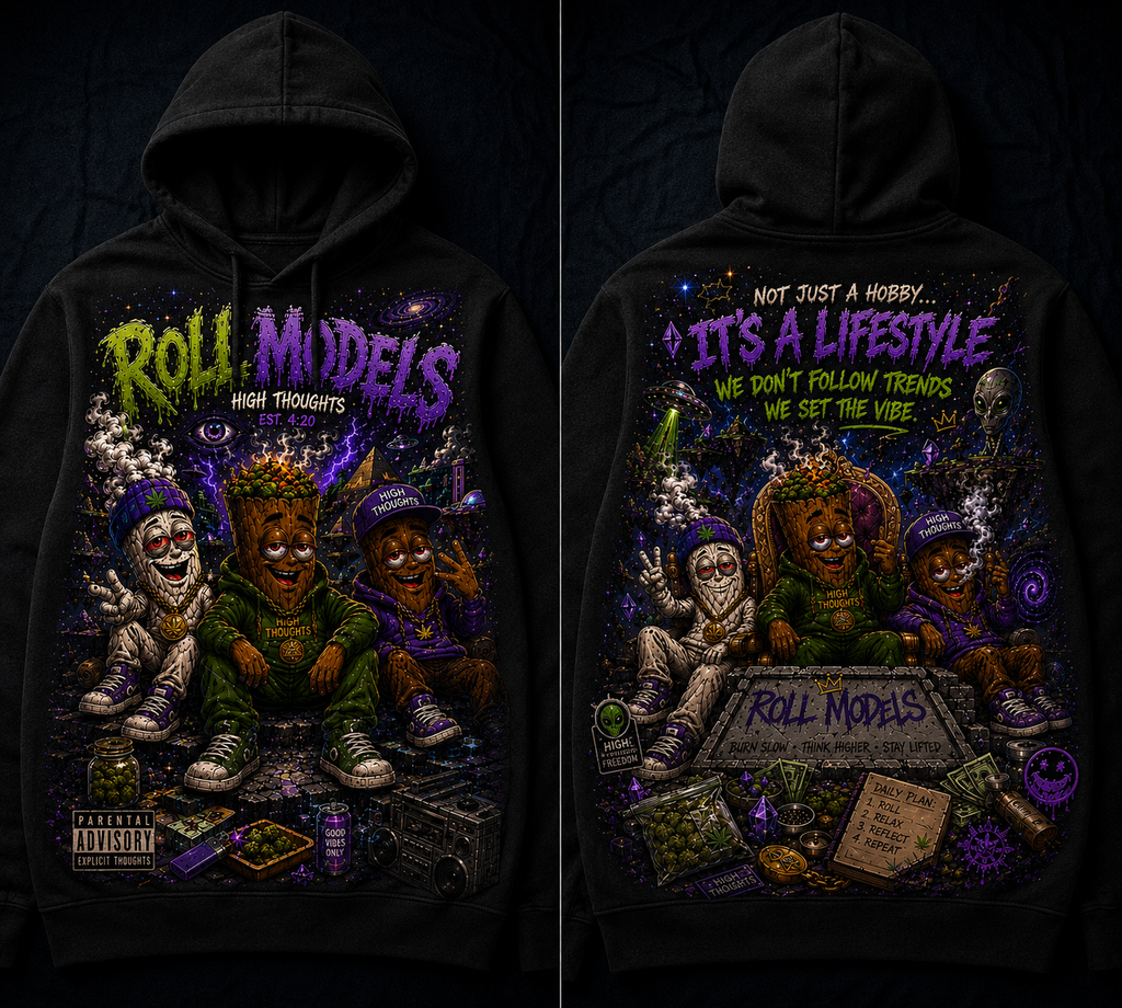 Roll Models All-Over Print T-Shirt / Hoodie — High Thoughts Lifestyle Streetwear
