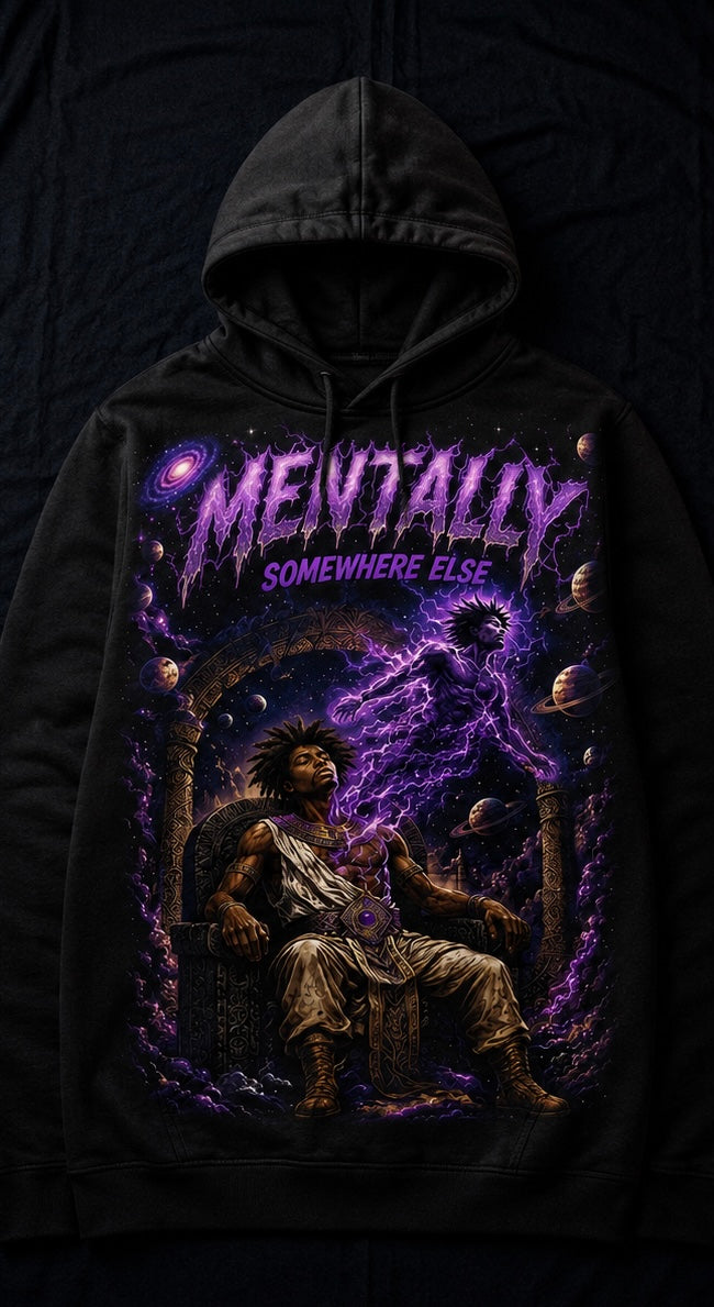 Mentally Somewhere Else All-Over Print Hoodie